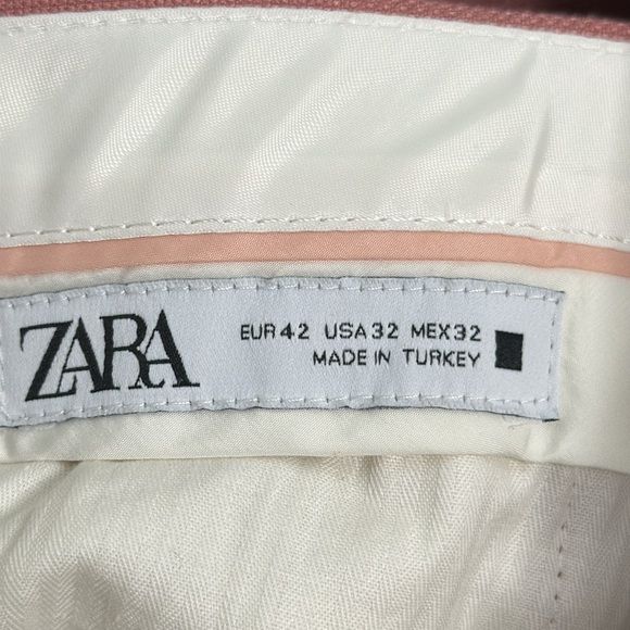 Zara dusty rose wedding pantsuit size 40 blazer 32 pant - Picture 6 of 16